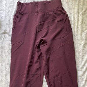 halara maroon jogger pants